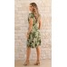 171110 - Vestido Ramany Estampado Folhagem :: Verde